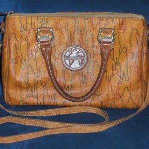 IL Giramondo Club Satchel Golden Brown